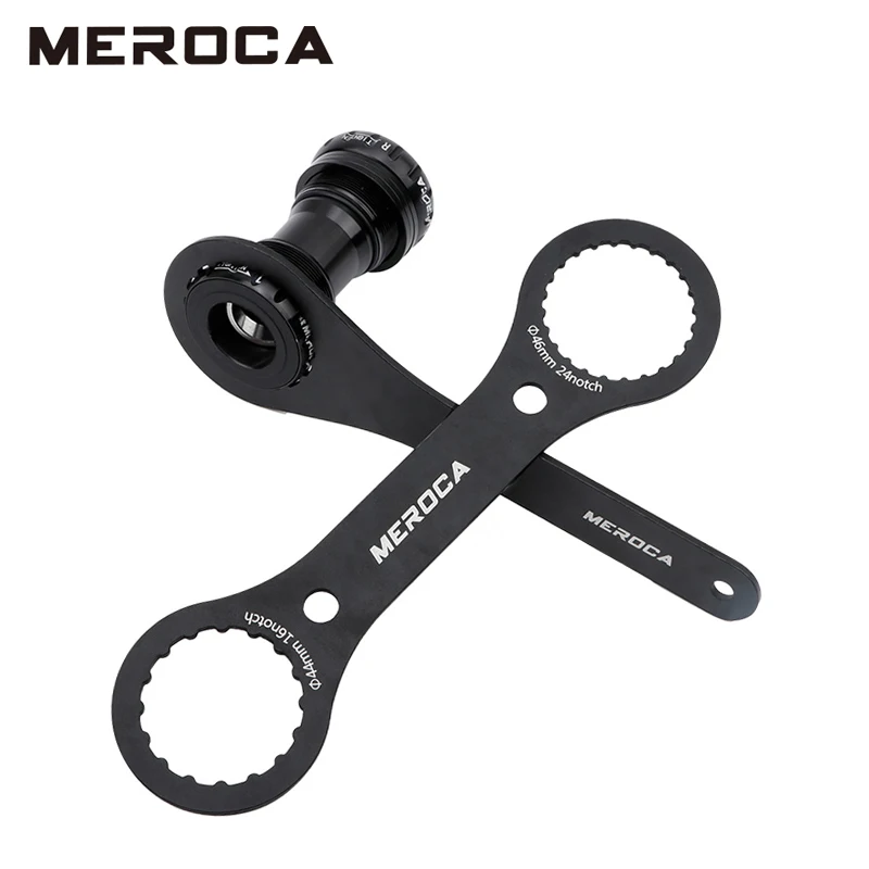 MEROCA Bicycle Bottom Bracket Wrench 44mm 46mm 49mm 16/24 Notch For IXF BB51 BB52 DUB Install Repair Bike Tool