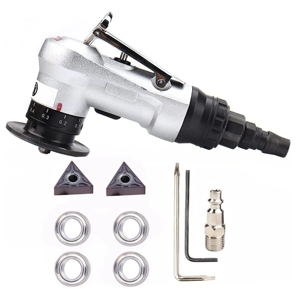 

Spot Goods Manual Pneumatic Chamfering Machine, Linear Chamfering Tools, 45 Degree Metal Trimming Arc Corner Deburring Kit