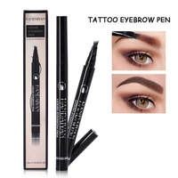 1pc 4 fork tattoo eyebrow pencil brown 5 colors 3d liquid ink pen waterproof easy to wear eyes brow enhancers makeup cosmetics