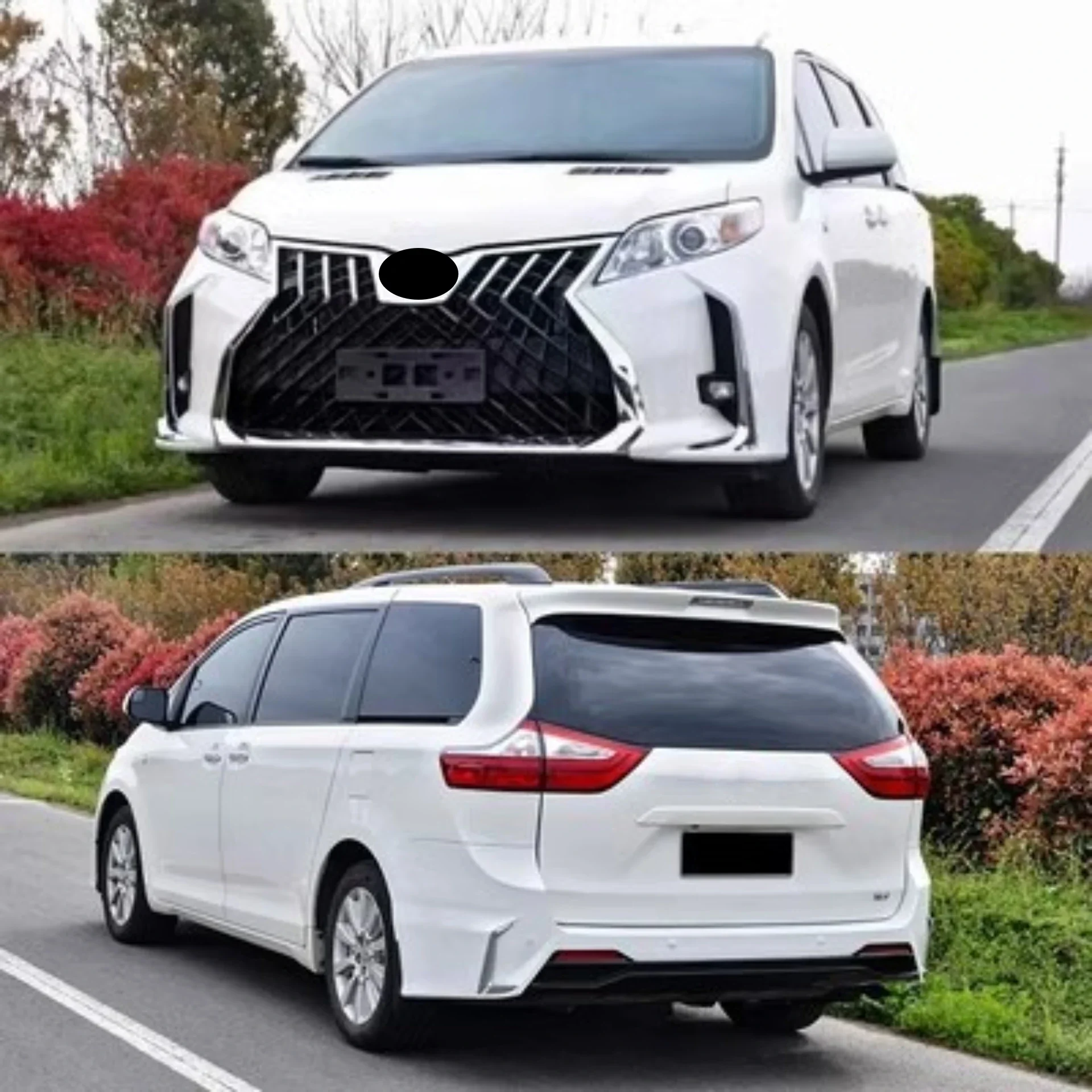 Передний задний бампер в сборе капот двигателя для Toyota Sienna 2011-2020 новый стиль