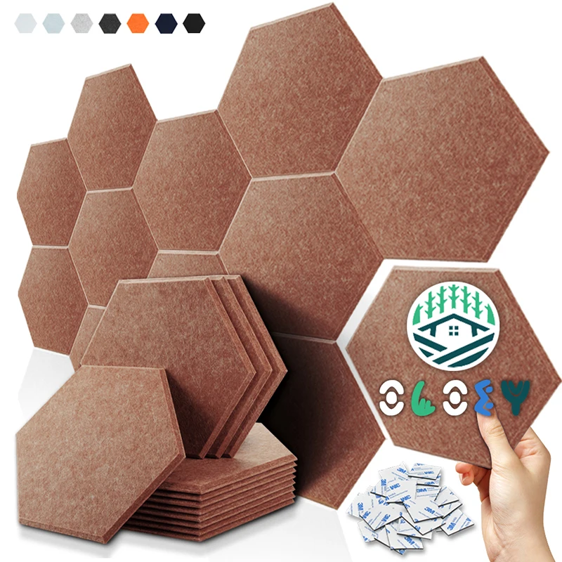 

Soundproof 12 Pcs Absorbing Panels Acoustic Wall Panel Absorcion For Home Recording Studio Acoustic Insulator Door Sealing Strip