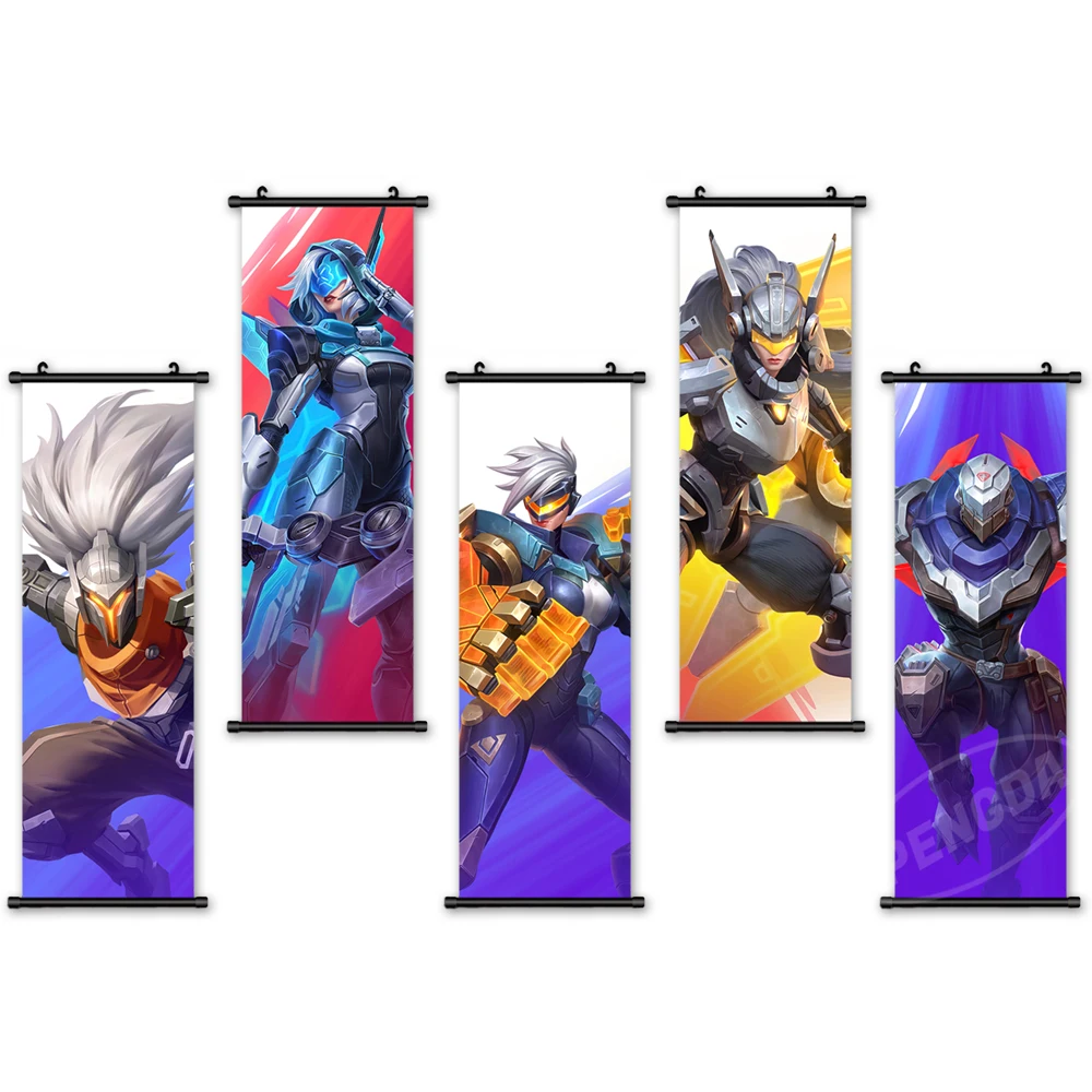 

Character Canvas Home Decor League of Legends Poster Print Pictures Wall Art Plastic Scroll Hanging Painting Bedside Background