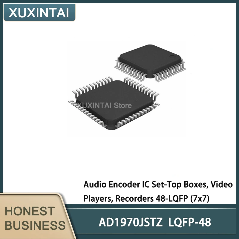 

5Pcs/Lot AD1970JSTZ AD1970 Audio Encoder IC Set-Top Boxes, Video Players, Recorders 48-LQFP (7x7)