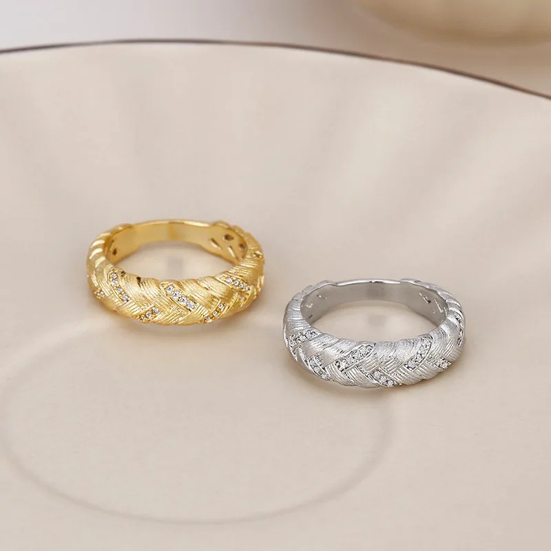 Новинка корейская мода классическое медное Плетеное украшение в виде пшеничного