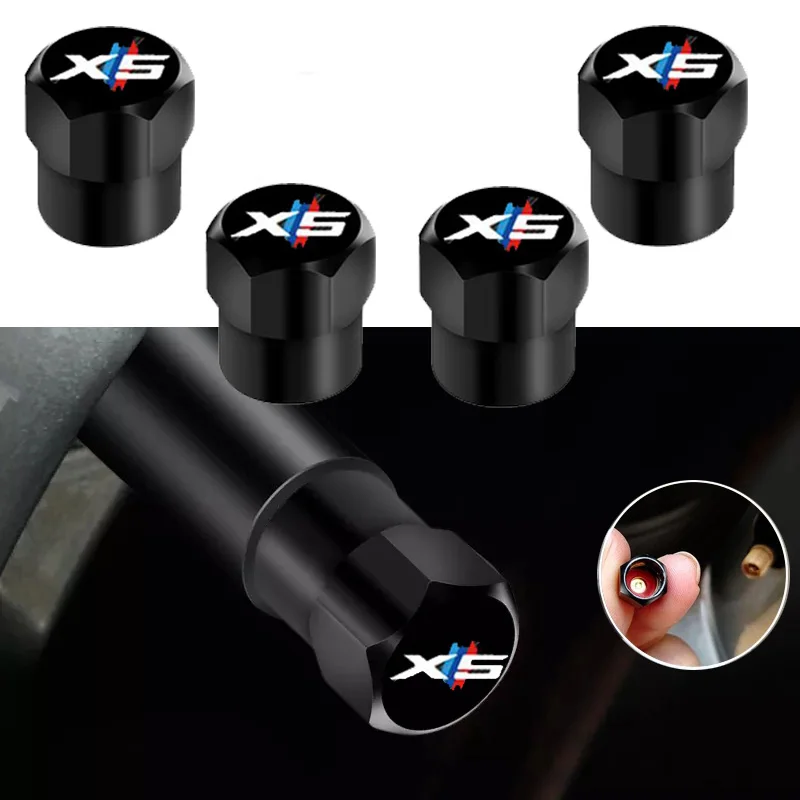 4pcs Aluminum Car Tire Valve Cap Wheel Rim Stem For Bmw F20 F21 F22 F45 F30 F31 F33 F36 F10 F11 F18 F06 F12 F13 F48 F49 X1 - купить по