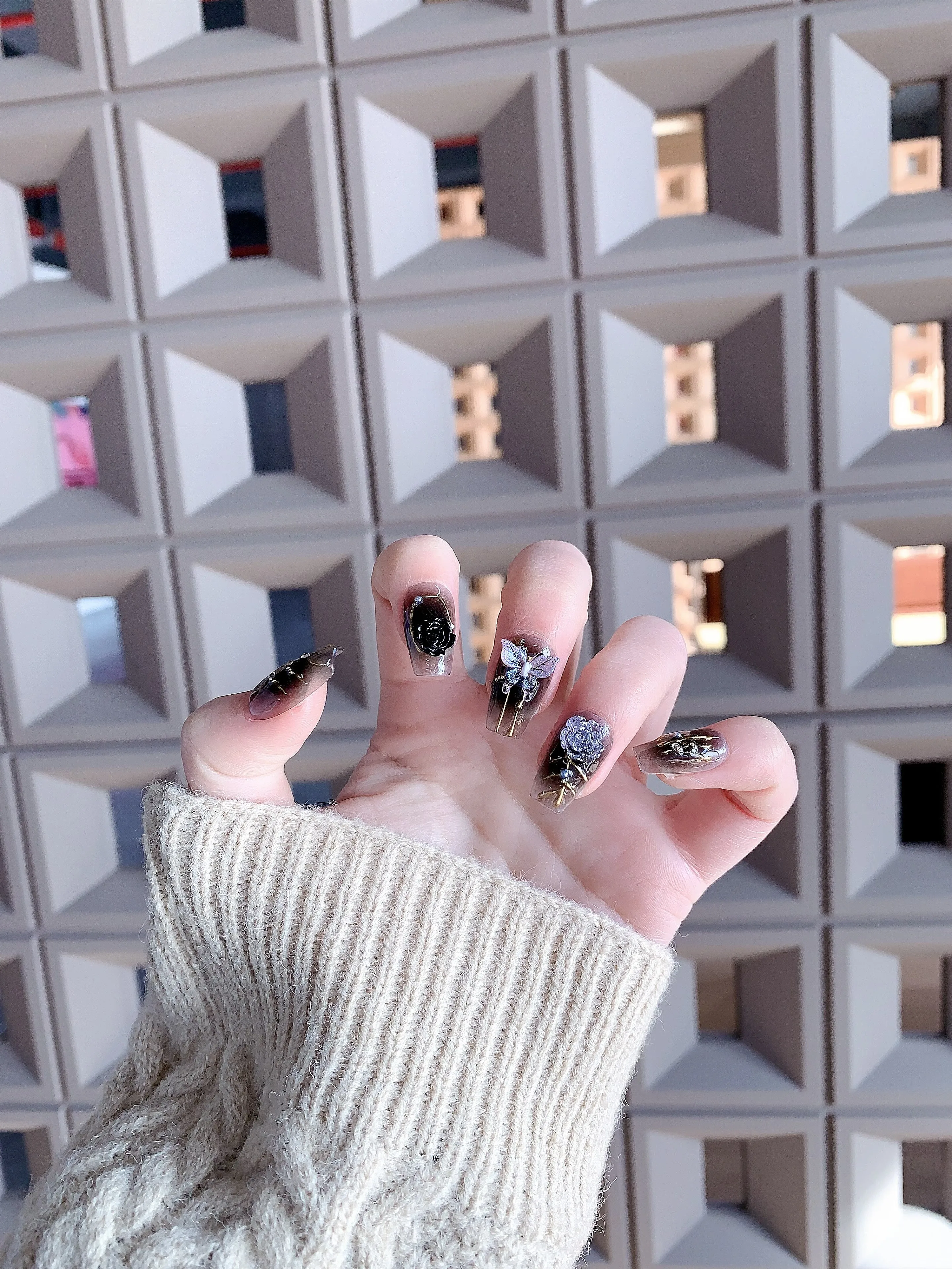 Чистый ручной работы Броня фрезия черный высококачественный мягкий ветер милый