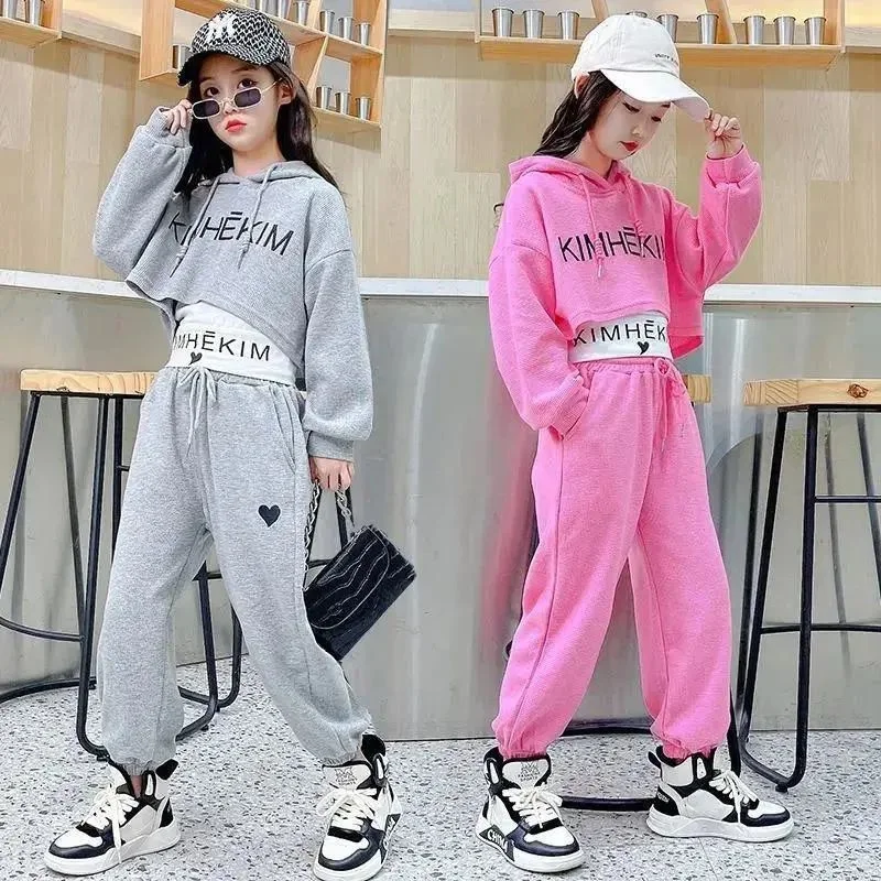 

Girls Suit Sweatshirts +Pants Cotton 2Pcs/Sets 2022 Cool Spring Autumn Thicken Comfortable Suits Sets Kid Baby Children Clothing