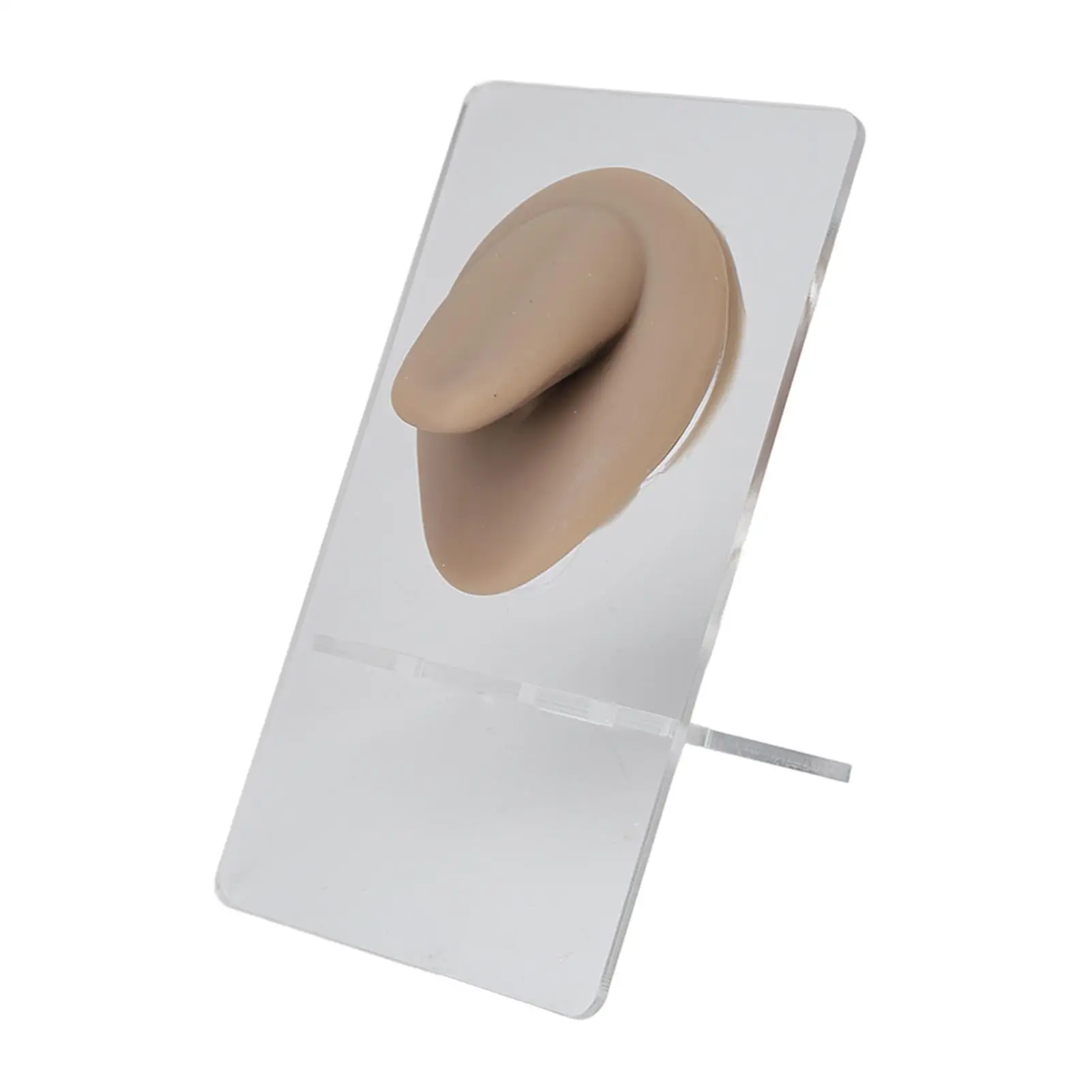 Мягкая силиконовая модель языка с подставкой для пирсинга салона-эластичная и