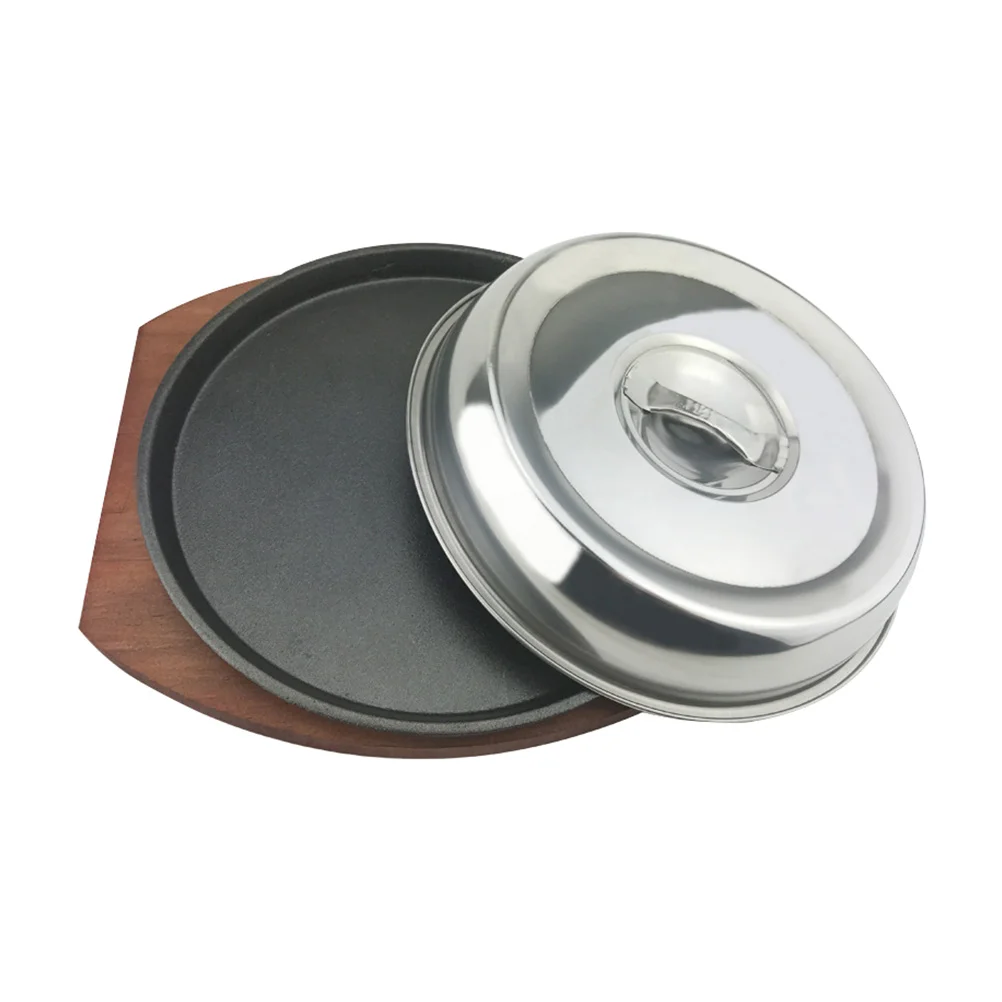 

Induction Stovetop Grill Cast Fajita Fajita Pan Oven Grill Pan Cake Serving Tray Steak Grill Plate