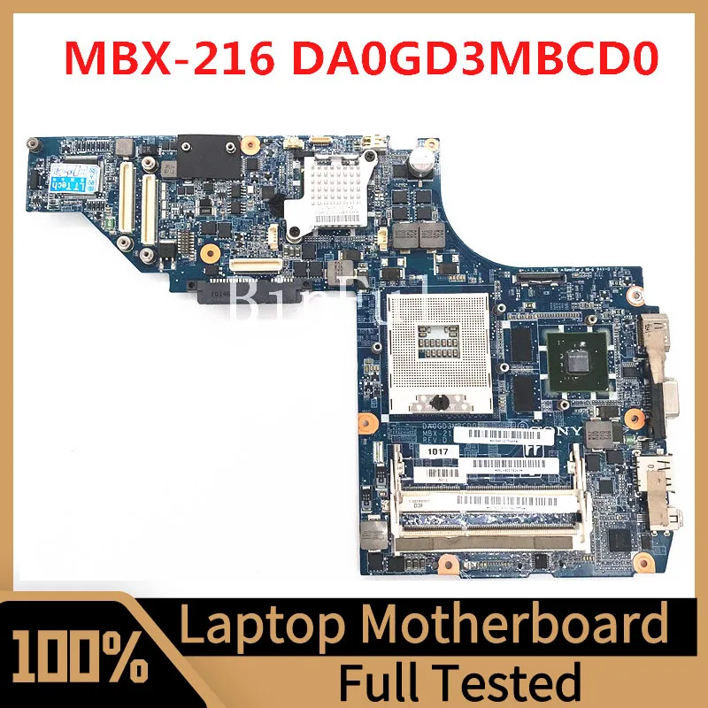 Материнская плата DA0GD3MBCD0 для ноутбука SONY MBX-216, материнская плата N11M-GE1-S-A3 HM55 DDR3 100%, полностью протестирована, работает хорошо