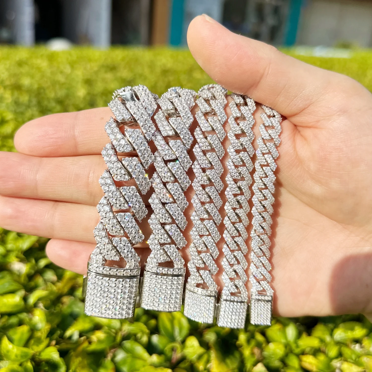 Лидер продаж ювелирные изделия в стиле хип-хоп серебро 925 пробы позолоченное 14