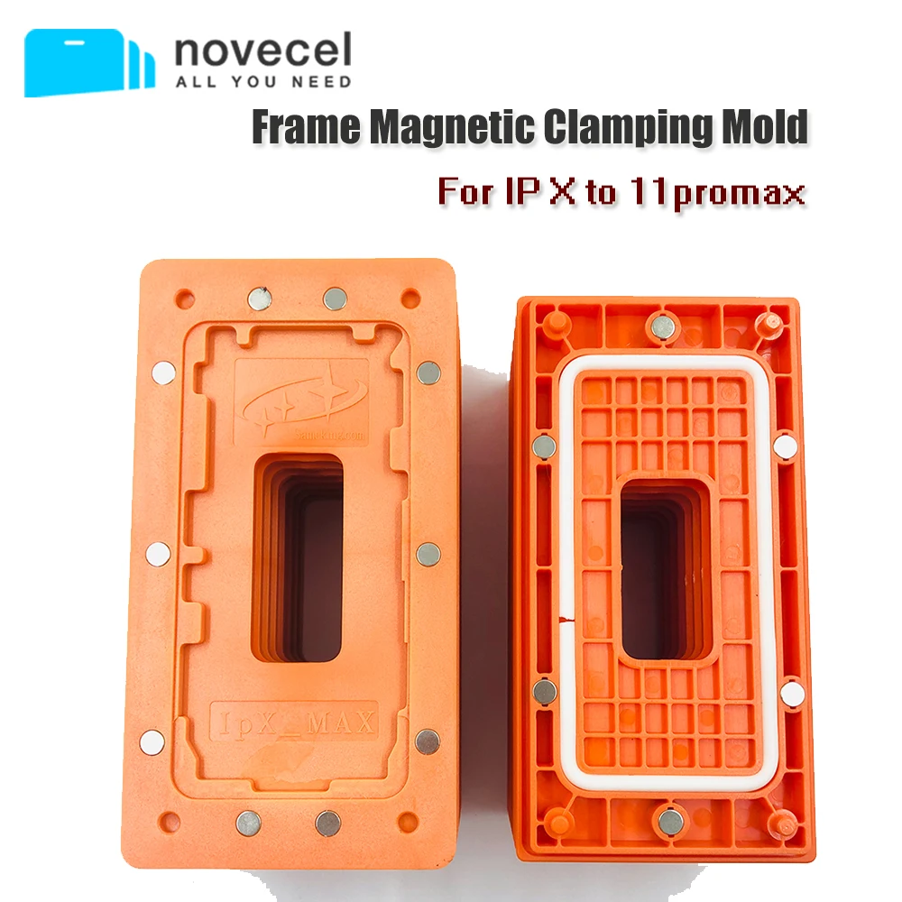 

Рамка держатель формы для iPhone 11 pro Max X Xs Xsmax Lcd стеклянная рамка магнитное положение и ламинирование Фотоэлементы ремонт приспособление