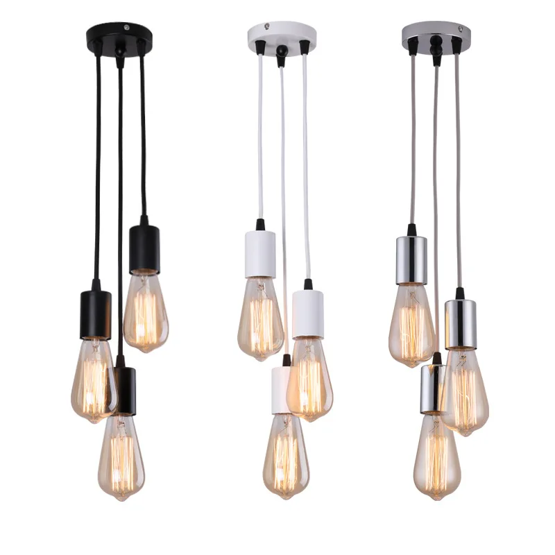 

Simple Led Pendant Lights E27 Ceiling Hanging Lamp Bedroom Living Room Restaurant Bar Decor Chandeliers Indoor Lighting Fixtures