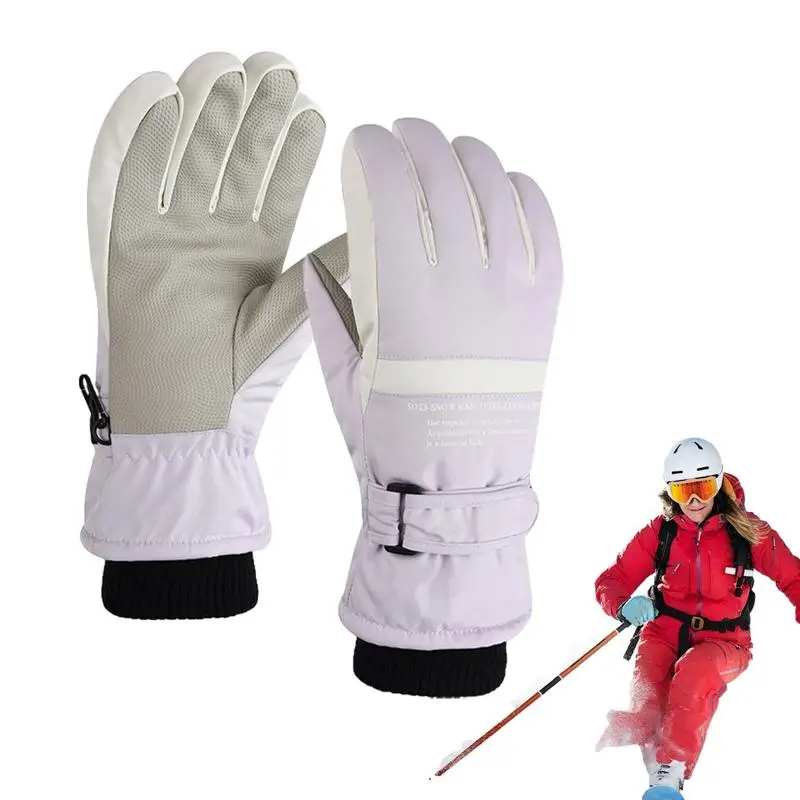 

Winter Gloves Women Warm Touchscreen Gloves Anti Slip Cold Weather Thermal Warm Knit Gloves For Hiking Driving Running Bike