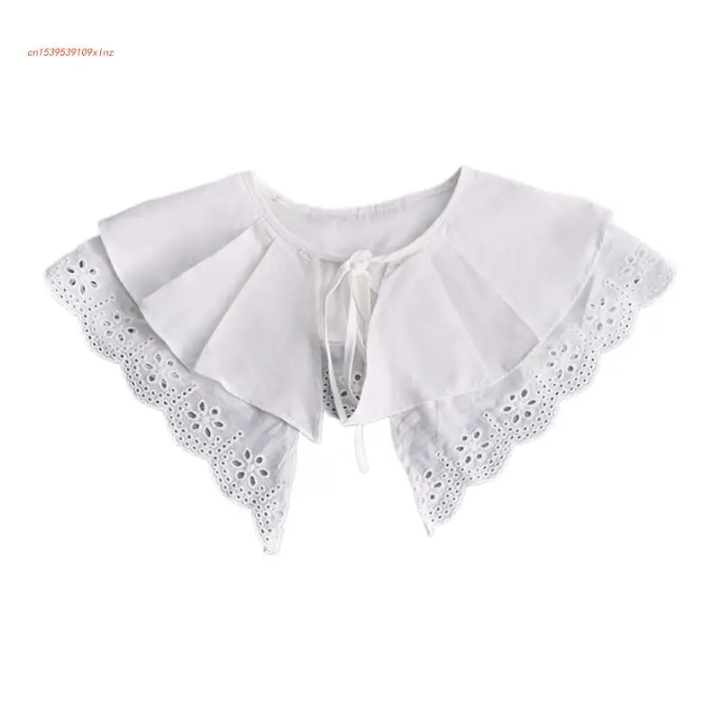 

Women False Collar Hollow Lace Sweet Clothes Match Accessory Supplies