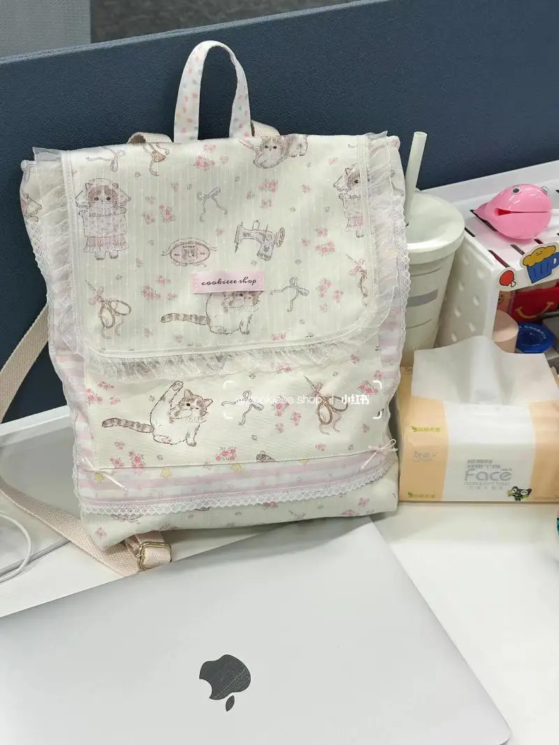 Цветочный рюкзак Miyagawa корейской версии новинка 2024 милые уличные рюкзаки