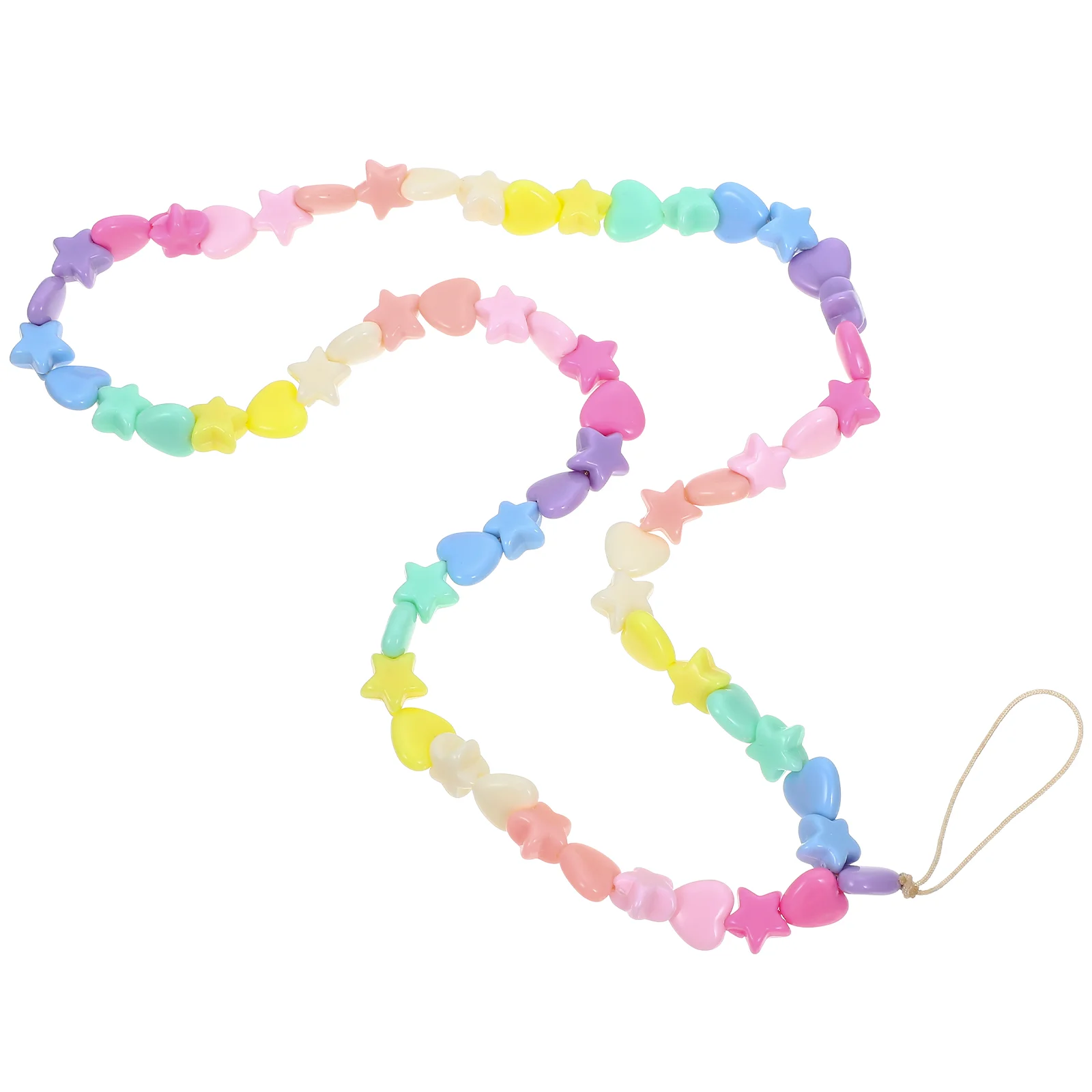

Phone Wrist Strap Beaded Charm Star Beads Lanyard Decor Hanging Rope