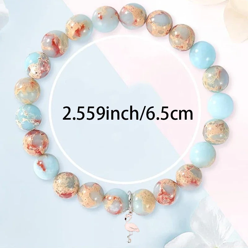 Элегантный браслет с круглыми бусинами подходящий для подарка Firebird на День