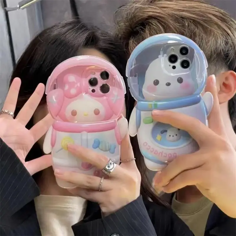 

Pachacco чехол для телефона аниме Kawaii мультфильм Sanrio Mymelody Iphone13Promax пары анти-падение телефонные аксессуары милый подарок на день рождения
