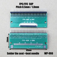 1pc fpc ffc adapter board 0 5mm 1 0mm to 2 54mm connector straight needle and curved pin 6 8 10 12 20 24 26 30 40 45 50 60 80pin