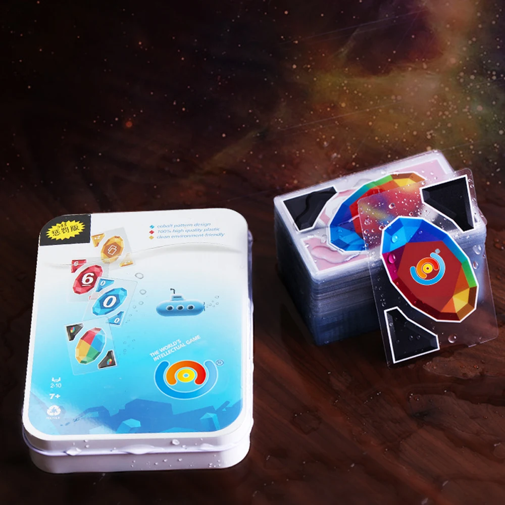 Водостойкая Карточная Игра UNO Из ПВХ Семейная Настольная Забавные Развивающие
