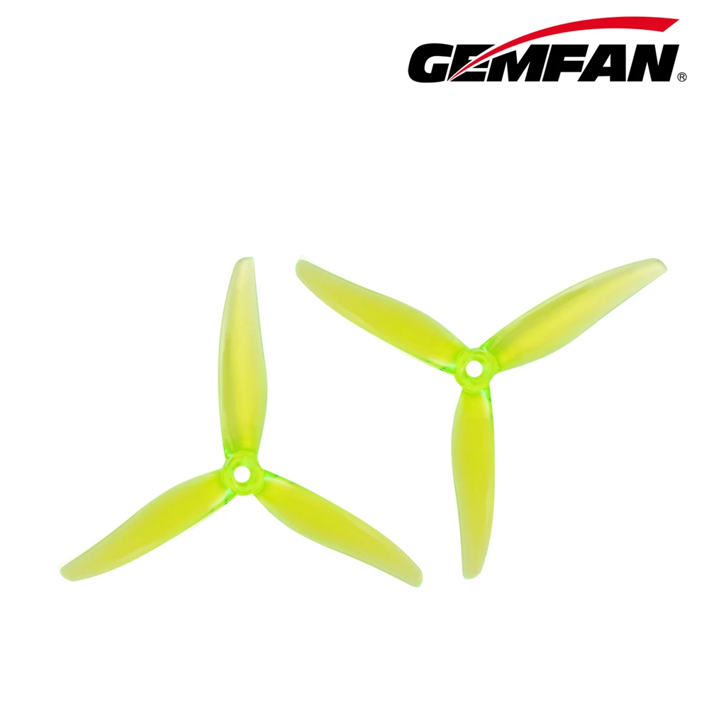 Gemfan Hurricane MCK 51366-3 ReV3 Radioactive Yellow PC propeller