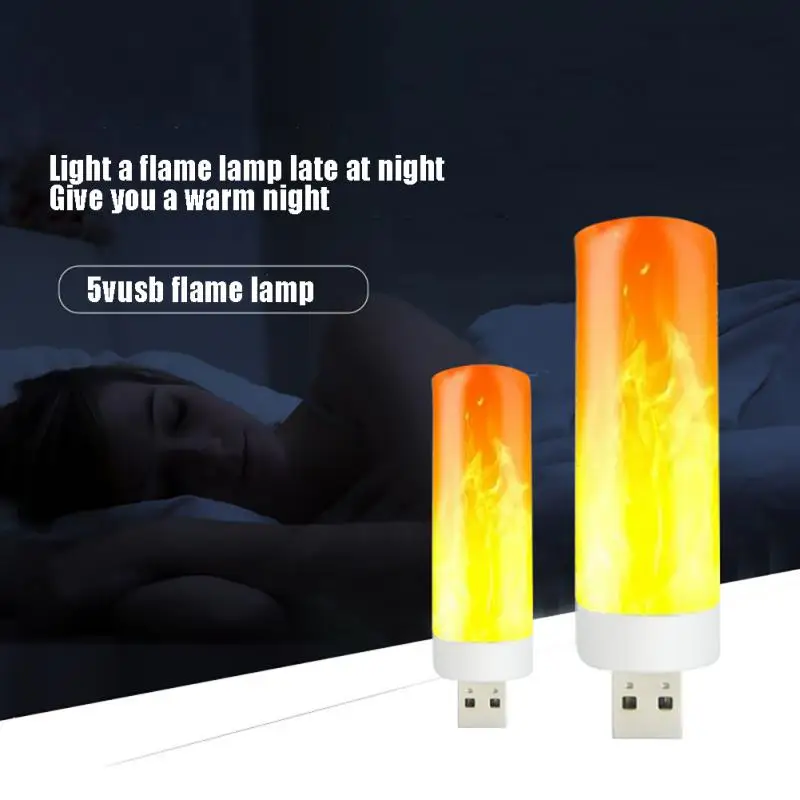 

Mini USB Plug Flame Lamp Simulation Flame Dynamic Candle Lamp Computer Mobile Power Charging Atmosphere Portable Night Light