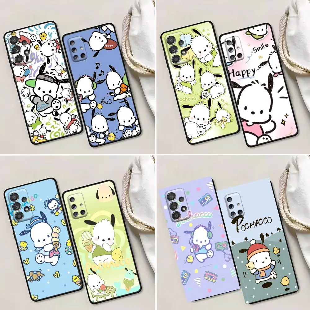 

Cartoon Cute Pochacco Case For Samsung Galaxy A52 A72 A90 A80 A73 A71 A70 A60 A54 A53 A51 A50 A42 A34 A33 A32 A23 A22 Cover Capa