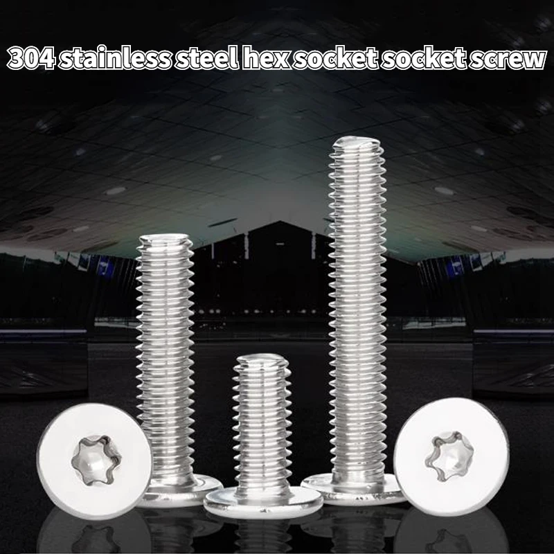 304 нержавеющая сталь большая плоская головка снятая Шестигранная стандартная