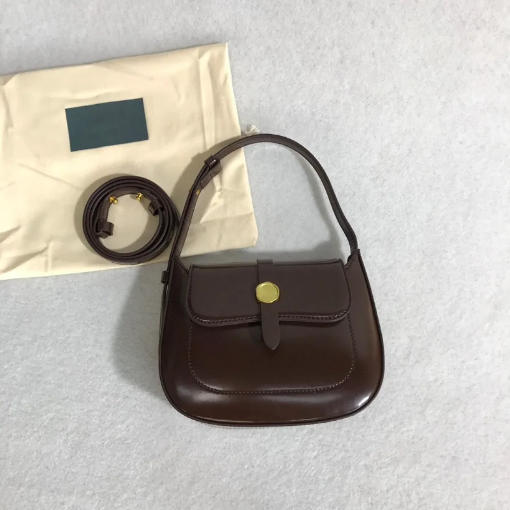 Винтажная Изысканная Повседневная универсальная сумка через плечо с защелкой