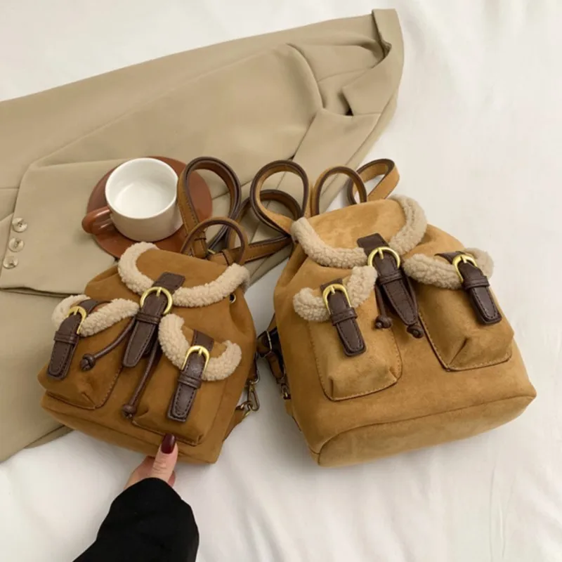 Маленький милый женский рюкзак из искусственной кожи в стиле ретро новинка 2024