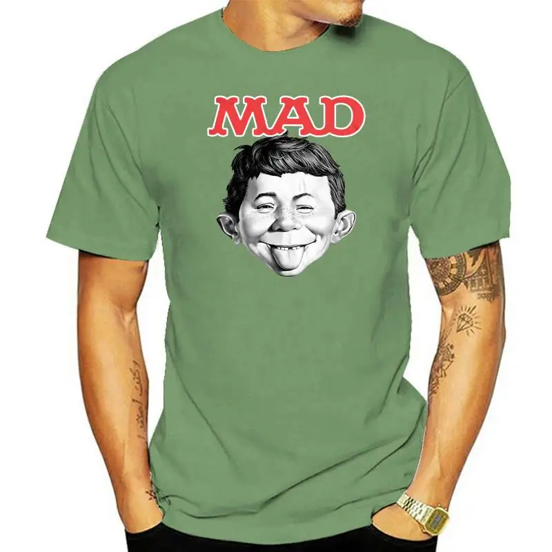 

Officially Licensed Mad Magazine - Alfred Big Tall 3xl 4xl 5xl Men T Shirt Men Tops Tees 2022 Summer Fashion New