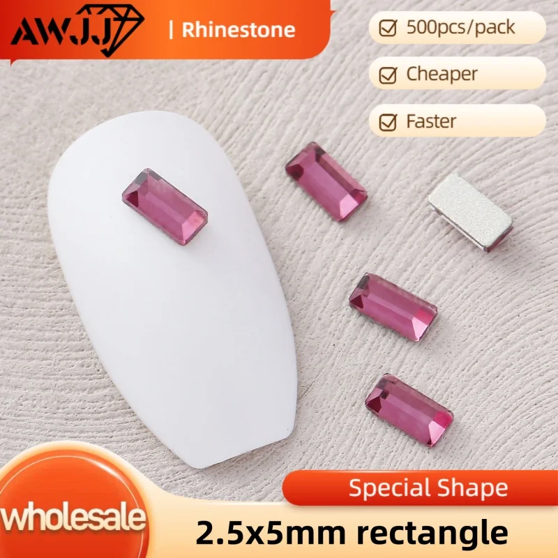 Оптовая продажа AWJJ 500 шт. 2,5x5 мм прямоугольный маджонг Фэнтези самоклеящиеся стразы для дизайна ногтей: поиск роскоши и долговечности (art.: 3920cbed1eeee) - 3920cbed1eeee