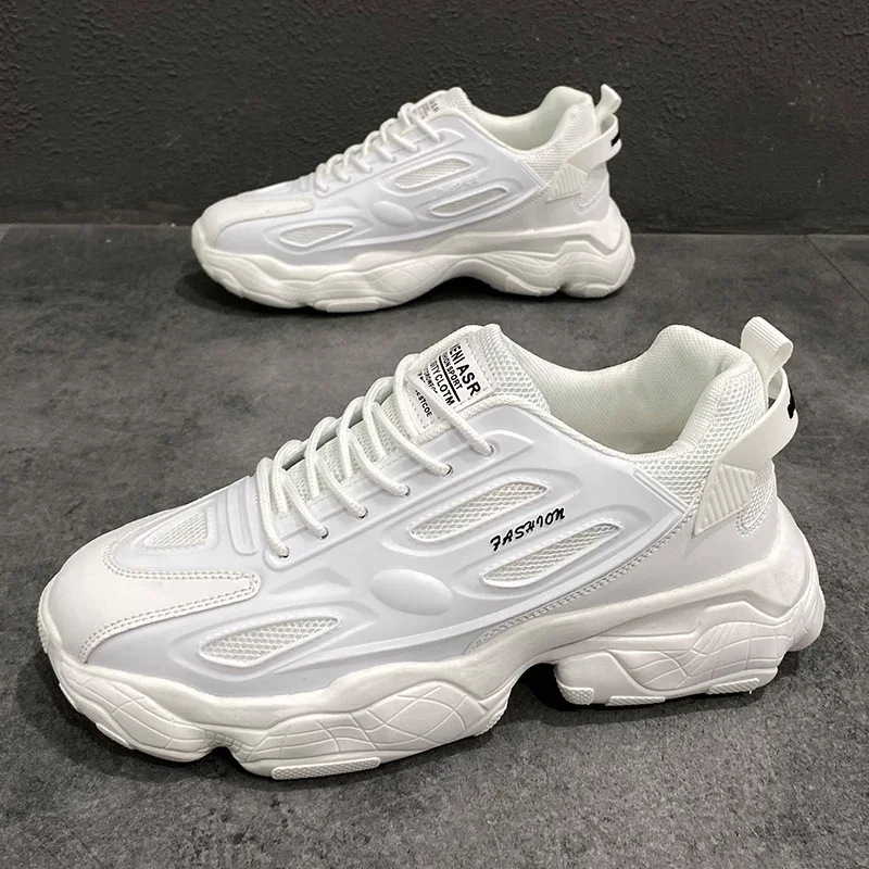 

Mens Sneakers Platform Outdoor Sports Casual Running Shoes Fashion White Student Shoes 2023 New Trendy Tennis Shoes for Men
