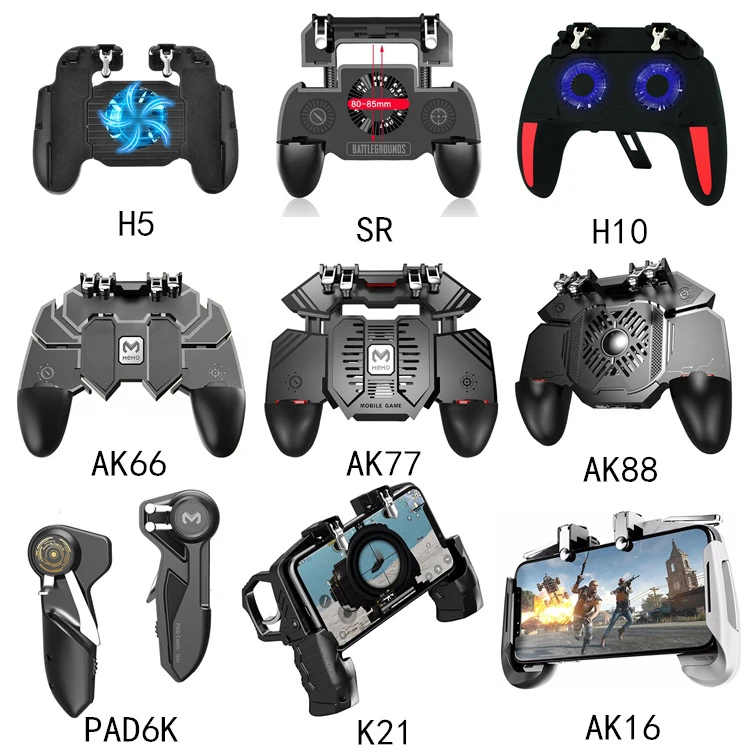 

Game Trigger Phone Cooler Fan Game Controller Pubg Controller with Fan Gamepad Pubg Mobile Trigger L2R2 Shooter Joystick