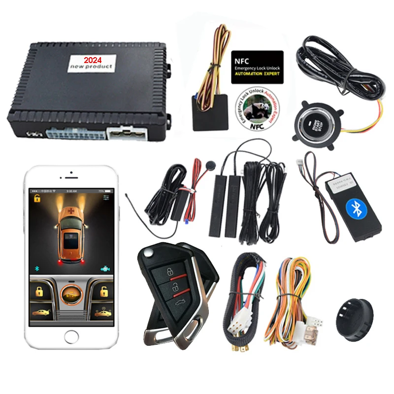 

2024 модная система запуска и остановки Cardot, система запуска без ключа, кнопка для запуска бензиновых и дизельных автомобилей, дистанционный стартер двигателя