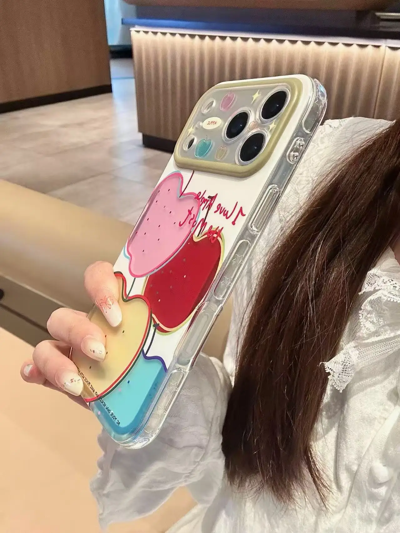 Корейский чехол для iPhone 17 16 15 14 Pro ProMax в стиле INS, разноцветный, с фруктовым принтом, из мягкого TPU, противоударный, двухслойный (art.: 3920da3ce7b3c) - 3920da3ce7b3c
