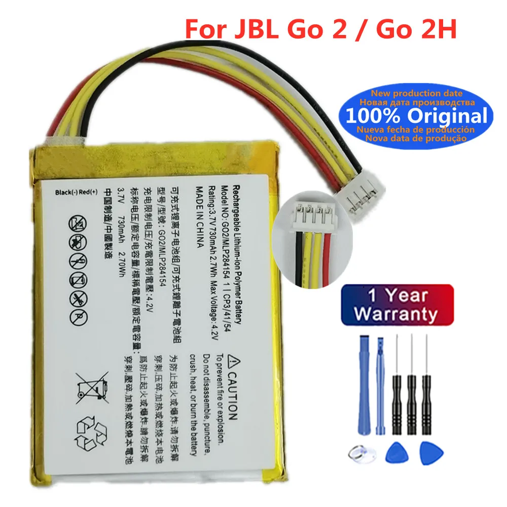 

New 100% Original Speaker Battery For JBL Go 2 / Go 2h Go2 Go2h MLP28415 730mAh Special Edition Bluetooth Audio Bateria Batteri