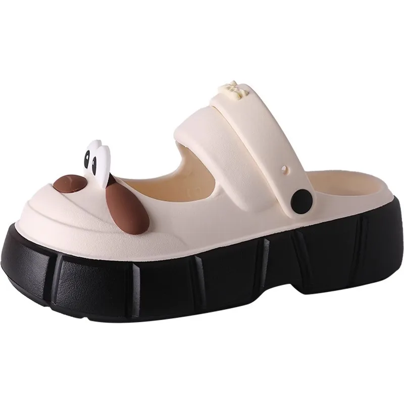 Женские Кроксы на платформе универсальные пляжные полутапочки лето 2024