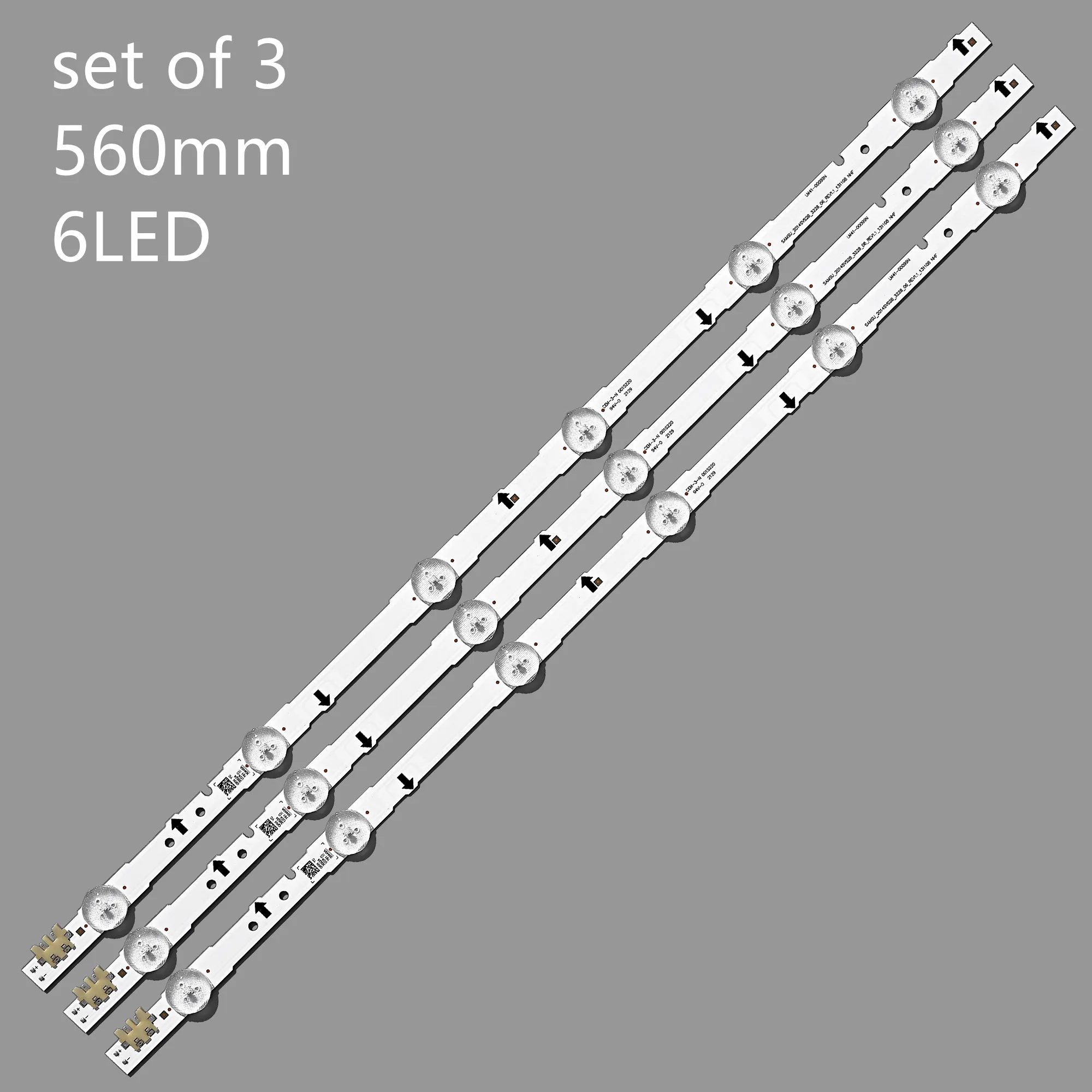 6LED 560 milímetros tira CONDUZIDA para Samsung UN28H4000AF UN28H4500AF 2014SVS28_3228 D4GE-280DC0-R1 LM41-00099N BN96-30440A