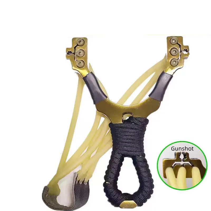 

Best Selling High Quality Outdoor Hunting Shooting Alloy Slingshot Powerful Ejection And Rubber Band Adult Sling Shooting Game