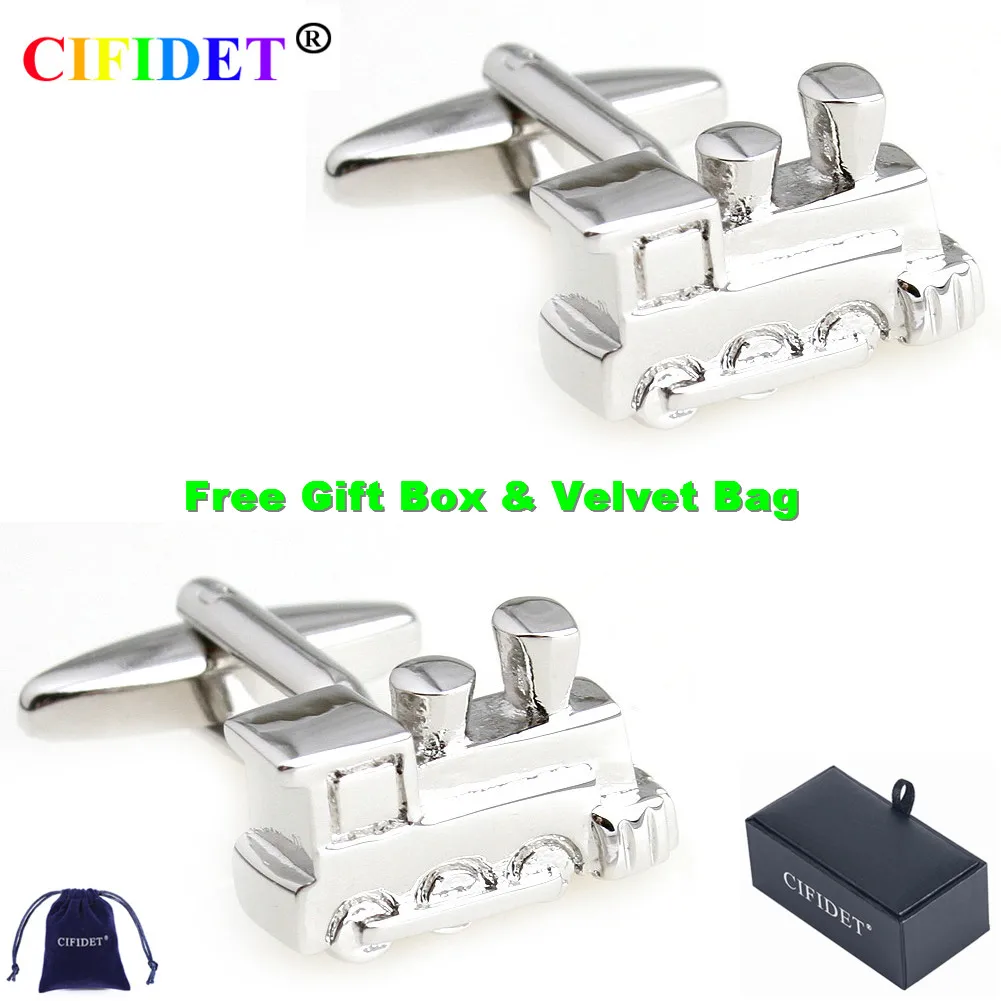 Новинка мужские запонки CIFIDET модные для рубашек со шлейфом с бархатной сумкой и