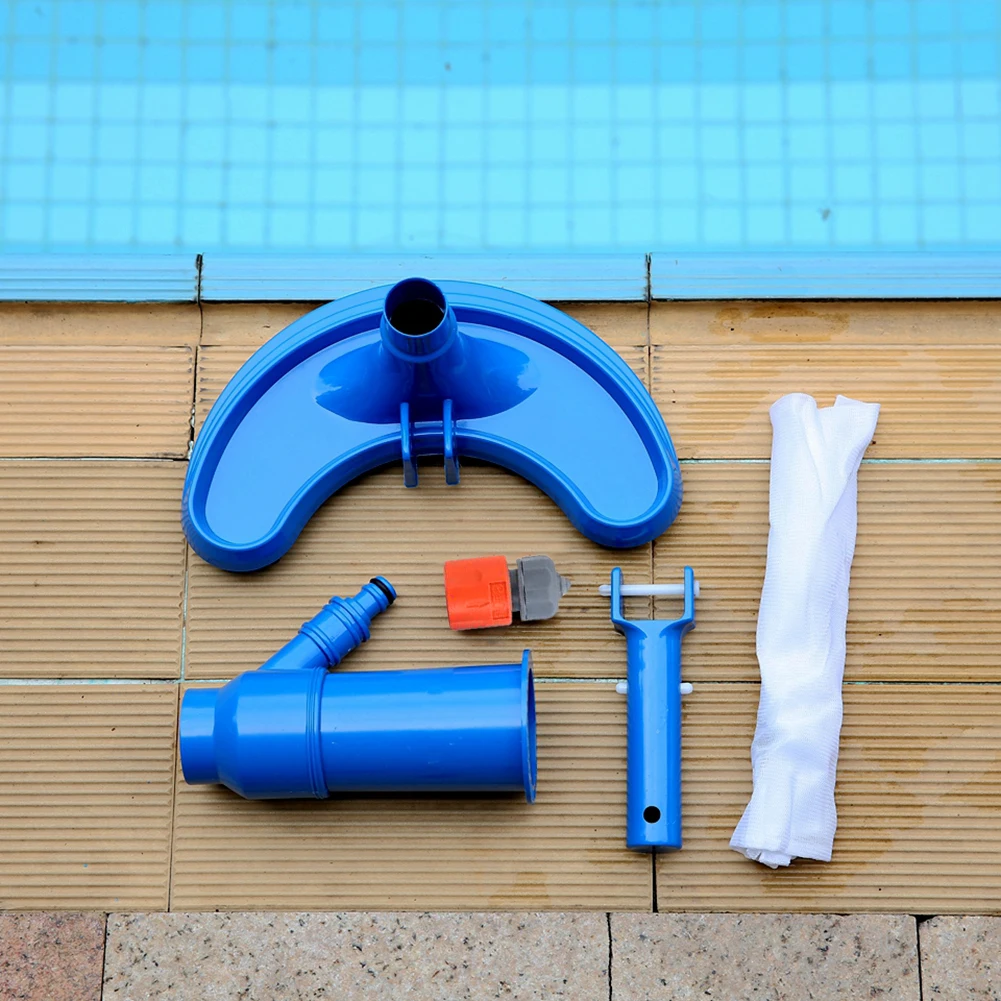 

Pool Cleaning Brush Professional Pool Vacuum Cleaning Kit Suction Head Brush EU Plug for Pond Fountain Spa Water Park