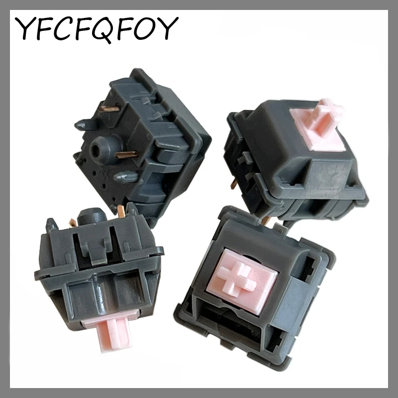 

Noir Rose Alpaca Switch Linear Feel For Customize Mechanical Keyboard 62g Linear Axis 5 Pin Gold Plated Spring By JWICK