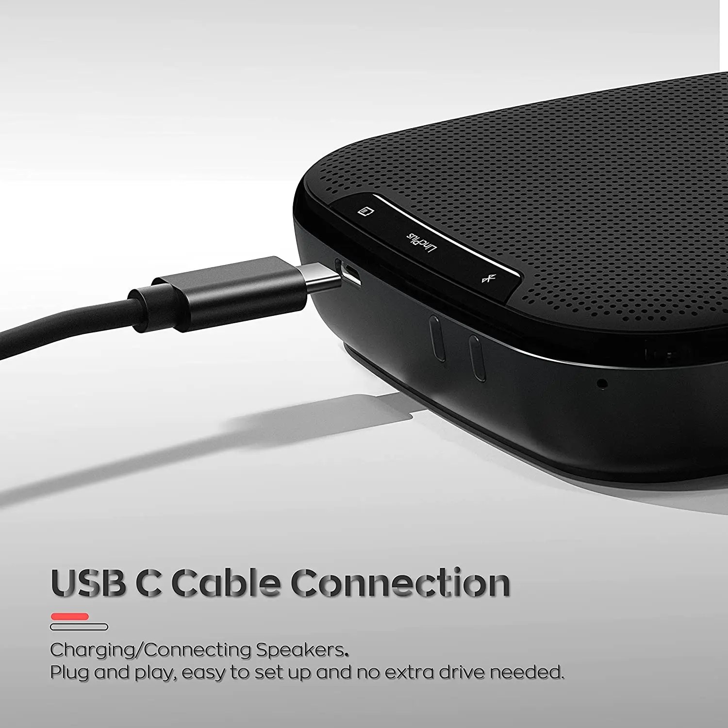 LincPlus C1 Bluetooth Громкая связь с микрофоном Перехват голоса на 360° Шумоподавление