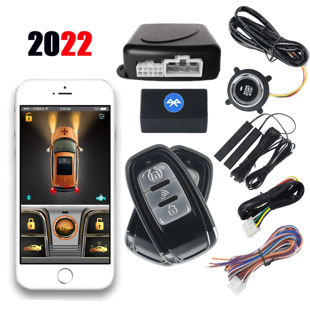 

Mobile Phone Control Start Stop Engine Keyless Entry System Module Car Alarm System