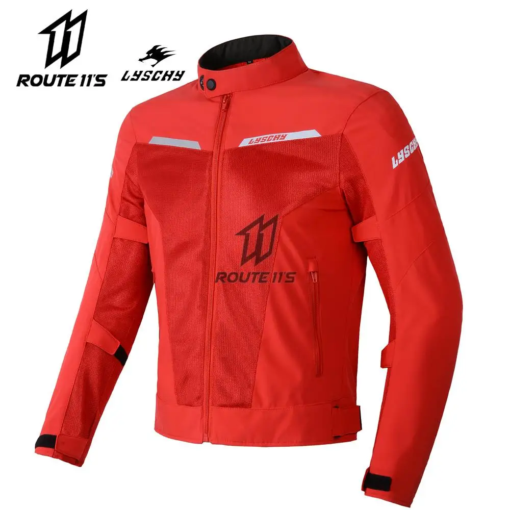 

LYSCHY Motorcycle Jacket Men Women Couple Design Jacket Summer Breathable Wear-resistant Motorcycle Protection Racing Coat