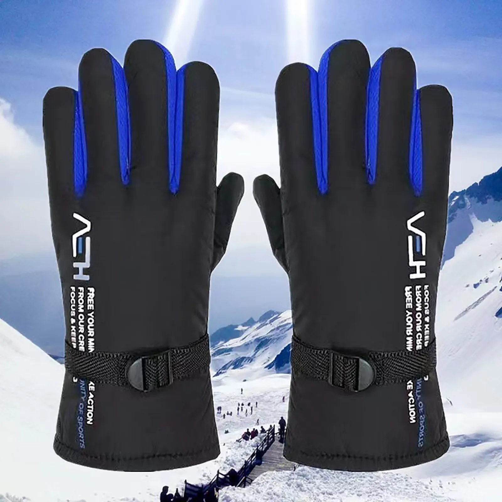 

Winter Gloves Men's Non Slip Gloves Hand Running Running Running Running Men's Ski Gloves