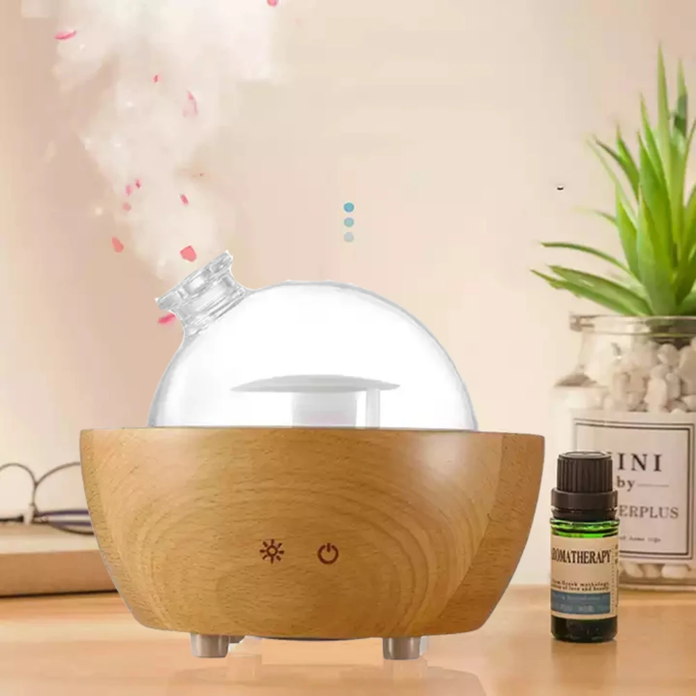 200ml Aroma Humidifier Diffuser  Wood Air Purification Aromatherapy Essential Oil Atomizer Mist 7 Colors for Home/office 24V