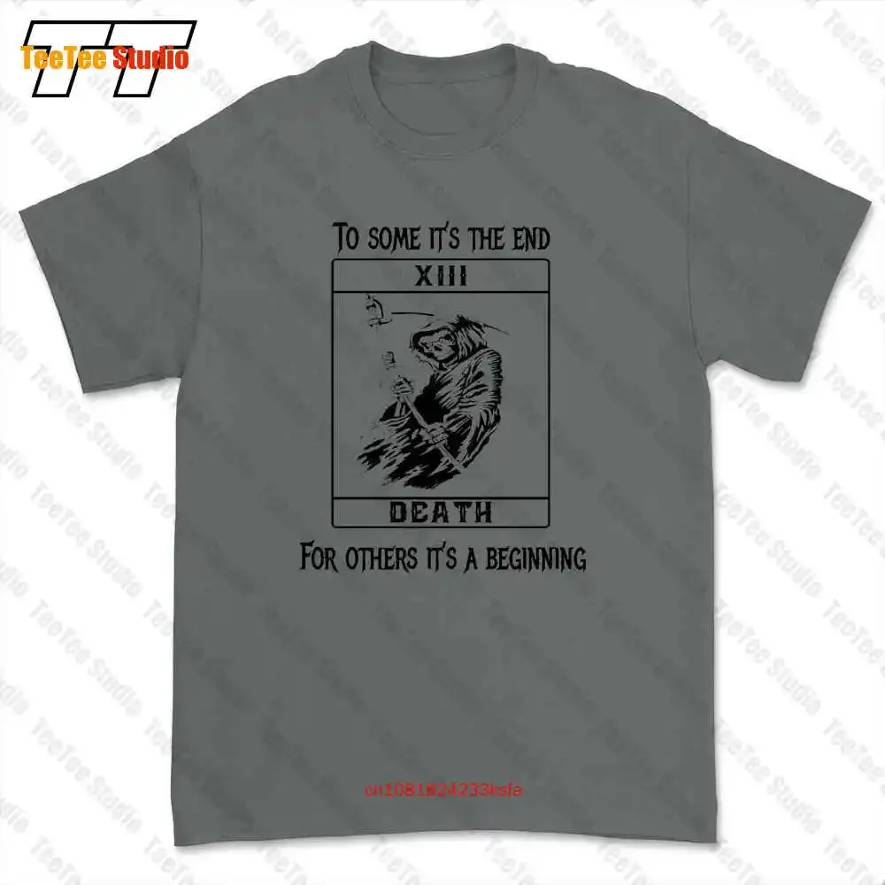 Death Tarot Card Gothic Grim Reaper T-shirt Tee 8ERE